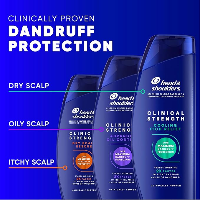 Head & Shoulders Clinical Dandruff Defense + Dry Scalp Rescue Shampoo 13.5 oz Twin Pack