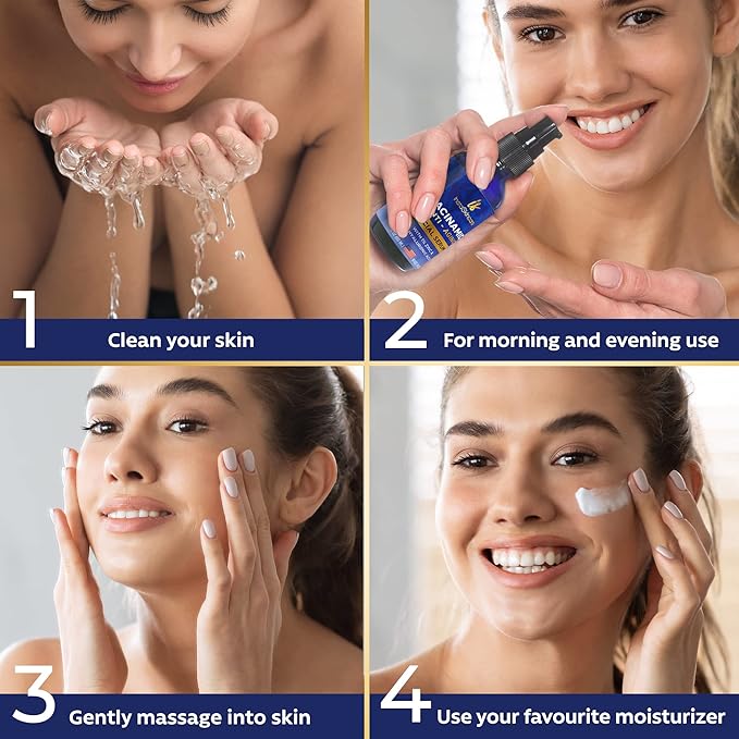 DOUBLE SIZED (2Oz) Niacinamide Serum for Face 10% with Zinc 1% Vitamin B3 Brightening Serum for for Tone, Texture and Hydrating