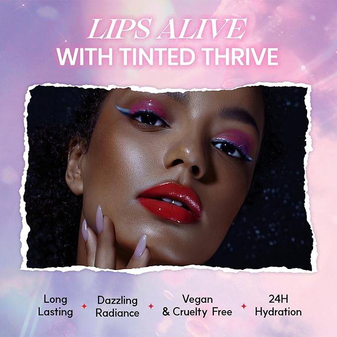 Glowing Color Lip Balm 0.35 Oz| Hydrating Lip Balm Lip Gloss for Girls | Vegan Lip Balm & Lip Plumping Gloss | Lip Glowy Balm & Lip Care for Dry Lips | Moisturizing Lip Balm Shy Plum