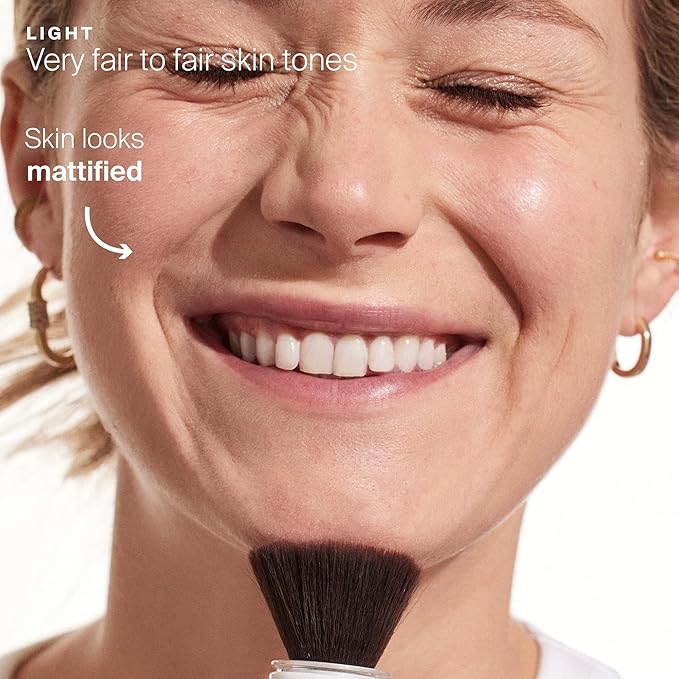 Supergoop! (Re) setting Mineral Powder, Light - 0.15 oz - Makeup Setting Powder + Broad Spectrum SPF 35 PA+++ Sunscreen - With Ceramides, Olive Glycerides & Coated Silica Spheres