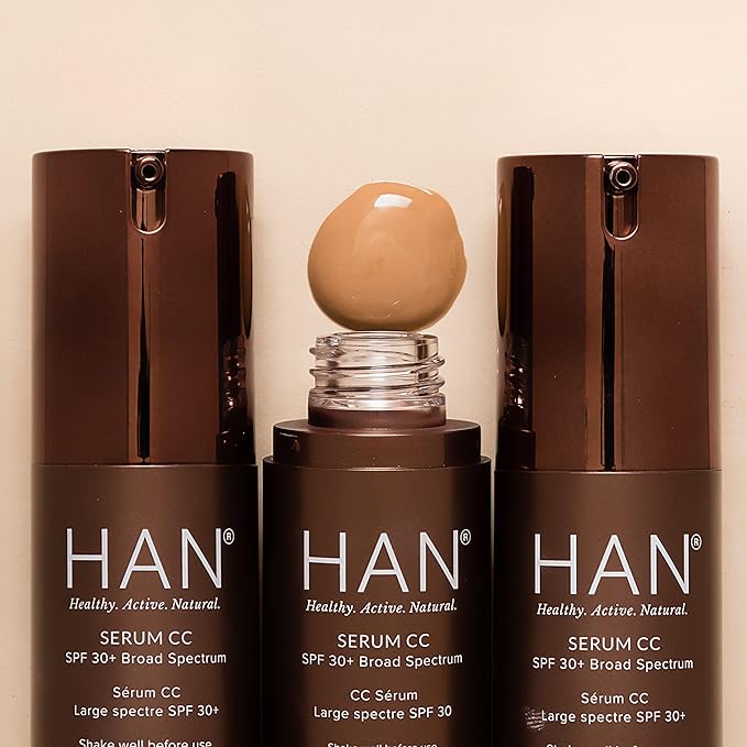 HAN Skincare Cosmetics Serum CC with SPF 30 I Vegan I Cruelty-Free I Waterless (Shade 5)