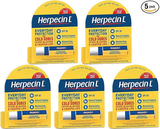 Herpecin L Real Relief from Real Medicine 0.1 Oz (Pack of 5)