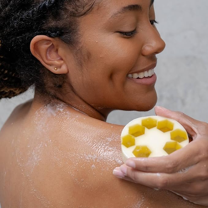 ANIHANA Handcrafted Soap 3 Pack with Coconut Oil, Gentle Cleansing Paraben Free Cruelty Free Refreshing Manuka Honey & Goat Milk Scent 4.23 oz each