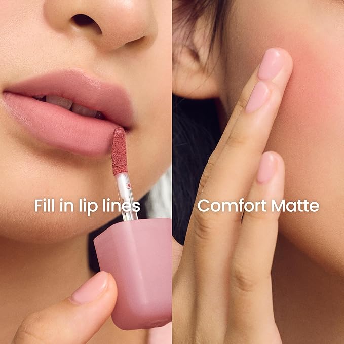COLORGRAM NUDE BLUR TINT 04 CORAL LIT | Soft Velvet Matte Lip Stain & Cheek Tint | Lightweight Blurring Tint for a Smooth & Airbrushed Finish | 24H Hydration, Long-Lasting & Non-Sticky Formula