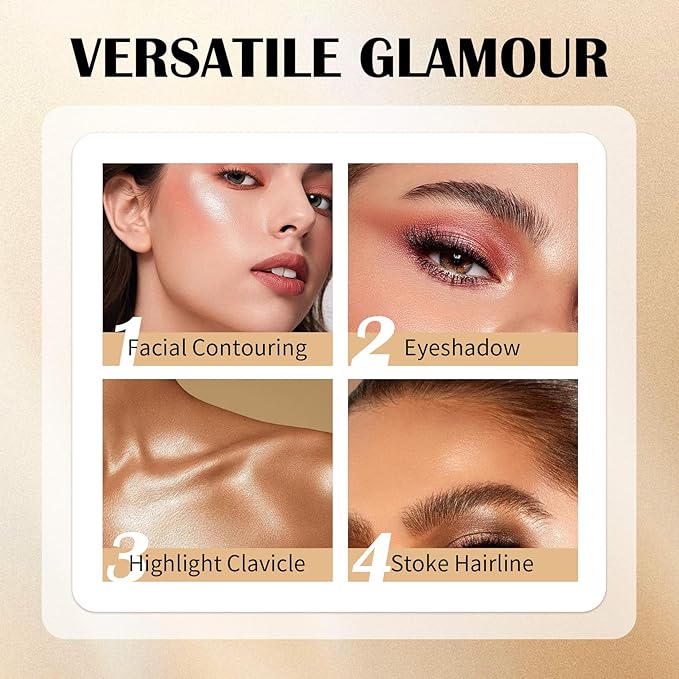 6 Colors Cream Contour Stick Set,Double-ended Cream Bronzer Stick,Highlighter Stick,Blush Stick,Professional Highlighter Makeup Contour Kit,Easy to Sculp Contorno Maquillaje（Set A）