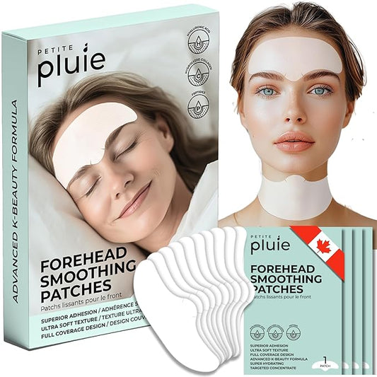 Advanced Forehead Wrinkle Patches Overnight - Anti Wrinkle Patches with Collagen, Peptides, Vitamin E - Strong Adhesion with Full Coverage for Forehead Wrinkles & 11 Lines, Made in Korea, 10 Count