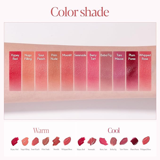 Espoir Couture Lip Tint Fitting Blur #5 Moonlit 0.14oz | Soft and Creamy Color for Blurry Lip Look | Smudge-Proof Fixing Lip Stain | Lightweight and Comfortable Matte Finish