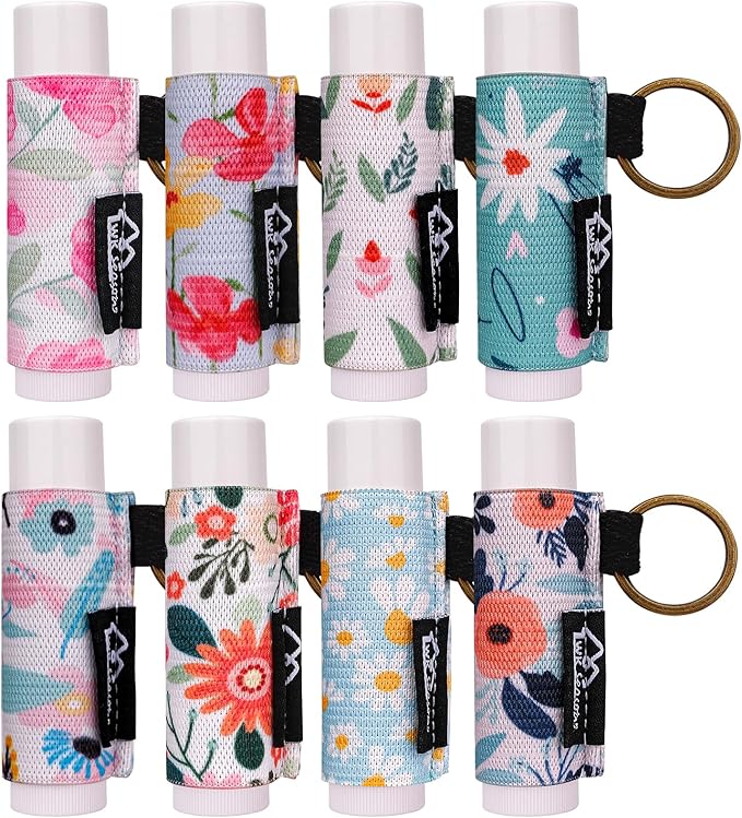 WK IEASON Lip Balm Holder Keychain Bulk Chapstick Holder Key chain