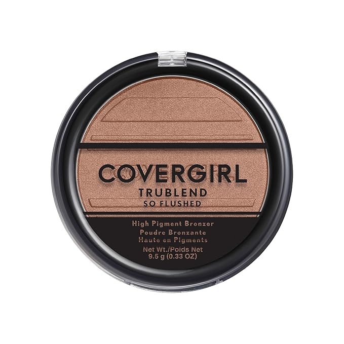 COVERGIRL Trublend So Flushed High Pigment Bronzer, Sunset Glitz, 0.33 Oz, 1 Count (Pack of 1)