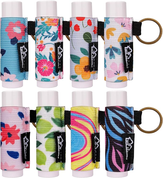 WK IEASON Lip Balm Holder Keychain Bulk Chapstick Holder Key chain