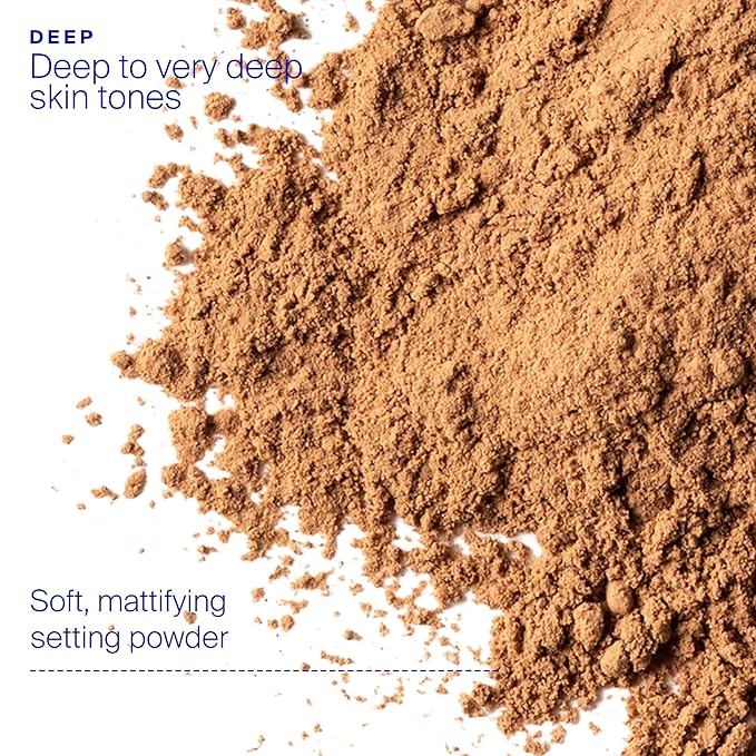 Supergoop! (Re) setting Mineral Powder, Deep - 0.15 oz - Makeup Setting Powder + Broad Spectrum SPF 35 PA+++ Sunscreen - With Ceramides, Olive Glycerides & Coated Silica Spheres