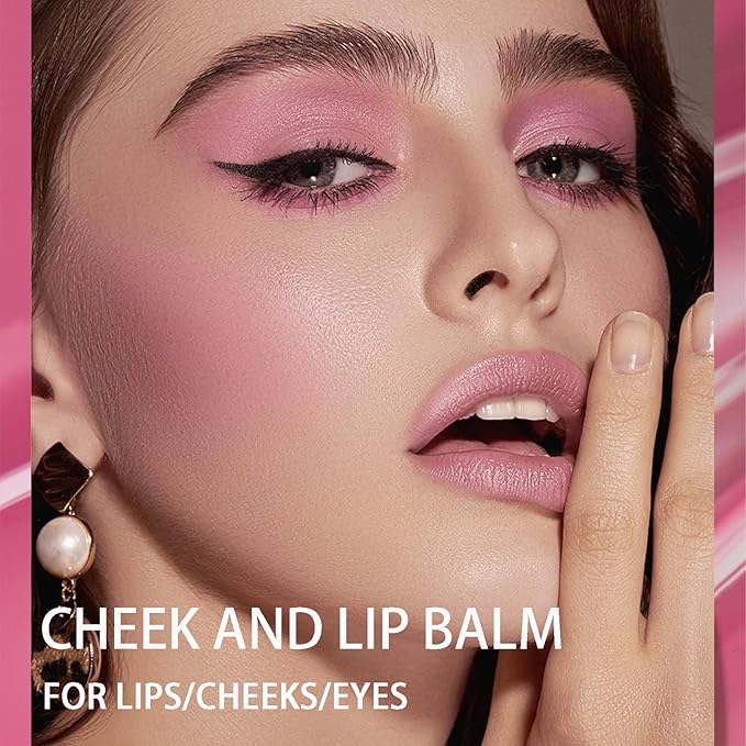 Color Changing Blush,3-in-1 Warm Change Blush,Pink Cream Blush,Transparent Crystal Color Changing Magic Gel,Blush PH Temperature Changing Long Lasting Blendable Natural Finish for All Skin Tone(02)