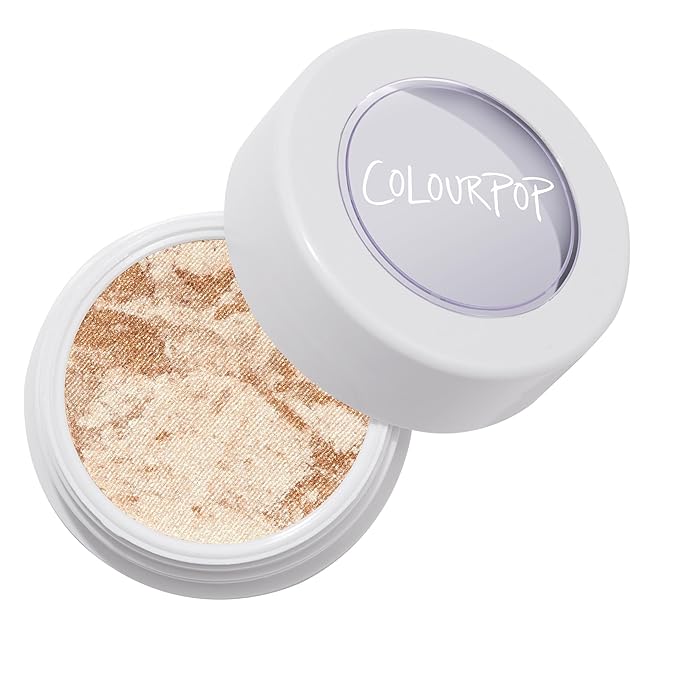 ColourPop Super Shock Highlighter Makeup - High-Pigment, Crème-Powder Face Makeup - Buildable & Blendable Formula with a Unique Bouncy Texture - Churro (0.15 oz)