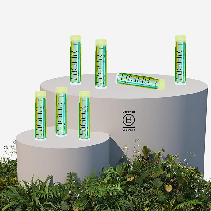 HIGHR Organic Vanilla Butter Hydrating Lip Balm - Nourishing Lip Care for Youthful and Smoother Lips, Lip Moisturizer for Dry and Cracked Lips - All Natural Treatment Perfect for Women on the Go