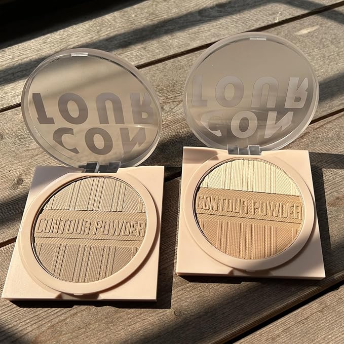 Contour Powder Makeup Palette Matte Shimmer Face Sculpting Shading Silky Smooth Tone Tuning Flawless Pressed Powder Bronzer for Warm Skin Tone, 01 Warm Brown