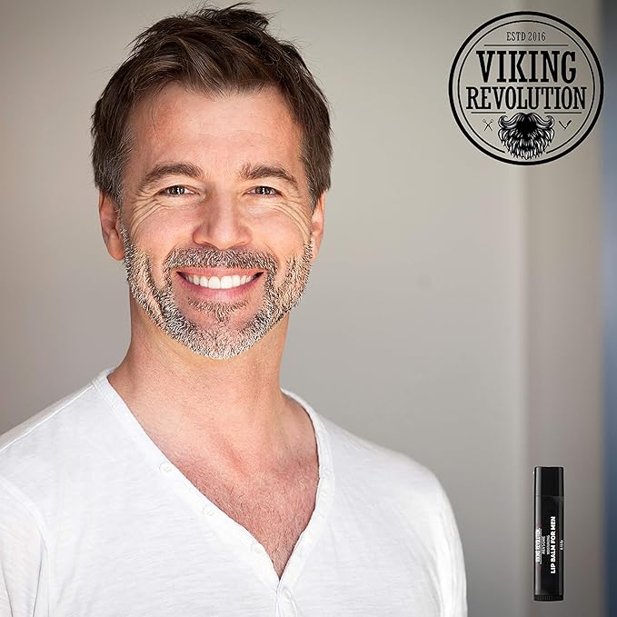 Viking Revolution All Natural Lip Balm - Moisturizer for Dry, Cracked, Chapped Lips (4 Pack)