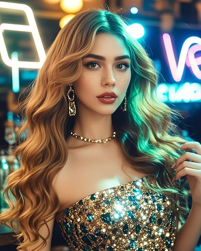 Glitter Freckles, Gold Freckles Temporary Face Tattoos, Body Face Glitter for Women Girls, Country Concerts Singer Festival Rave Accessories (Gold - 10 pcs)