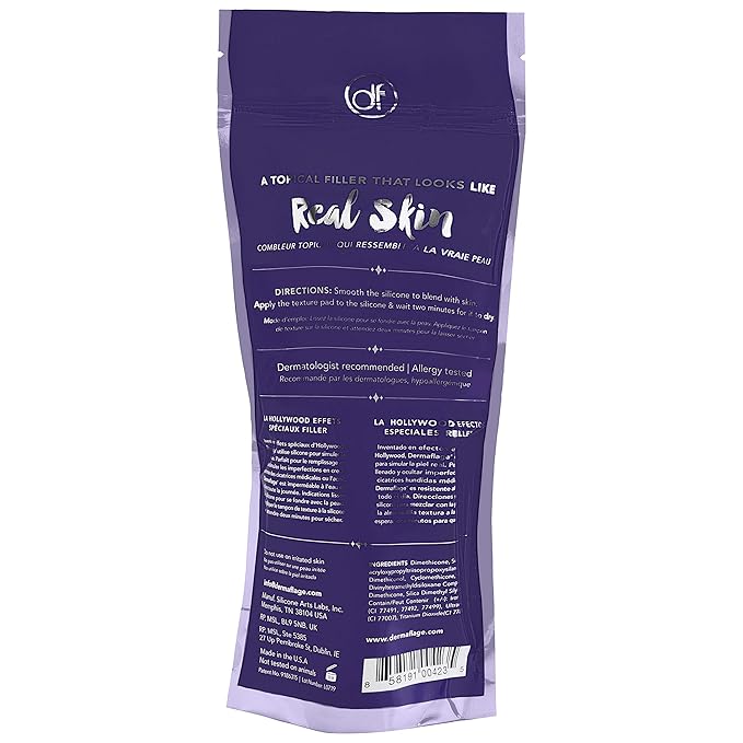 Dermaflage Scar Filler Kit - Medium - Deep Scar Cover and Waterproof Concealer for Acne Scars Wrinkles, and Ice Pick Scars Makeup, 1 mo supply