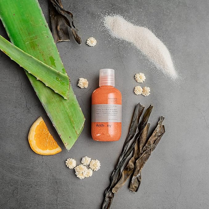 Anthony Facial Scrub – Men’s Exfoliating Face Wash with Vitamin C, Aloe, Chamomile and Algae for Deep Cleansing and Detoxifying 3.4 Fl Oz