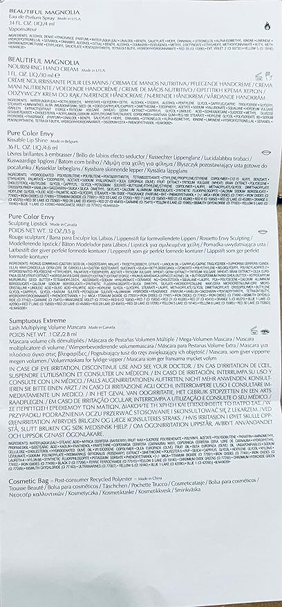 Estee Lauder 6 PC Beautiful Magnolia perfume body lotion lip gloss mascara Holiday 2022 Set