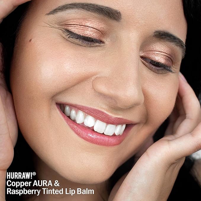 Hurraw! Raspberry Tinted, Black Cherry Tinted, Hazelnut Tinted Lip Balms, 3 Pack Bundle: Organic, Certified Vegan, Cruelty & Gluten Free. Non-GMO, 100% Natural. Bee, Shea, Soy & Palm Free. Made in USA