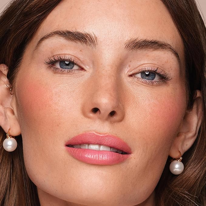 Jouer Blush & Bloom Cheek + Lipstick, Bare Rose - Hydrating Cream Blush Stick for Cheek and Lip Tint - Moisturizing Rose Hip and Squalane Oil Formula