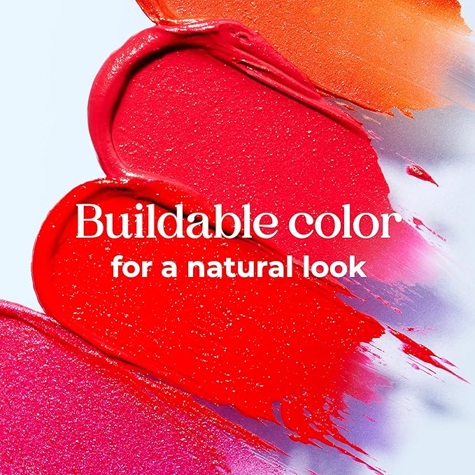 Tinted Lip Balm. Moisturizing Sheer, Buildable Lip Color with Hyaluronic Acid, Vitamin E and Rich Oil, Perfect Revitalizer for Chapped Lips. Beauty Plumper Moisturizer 0.21oz - Rosy Bloom