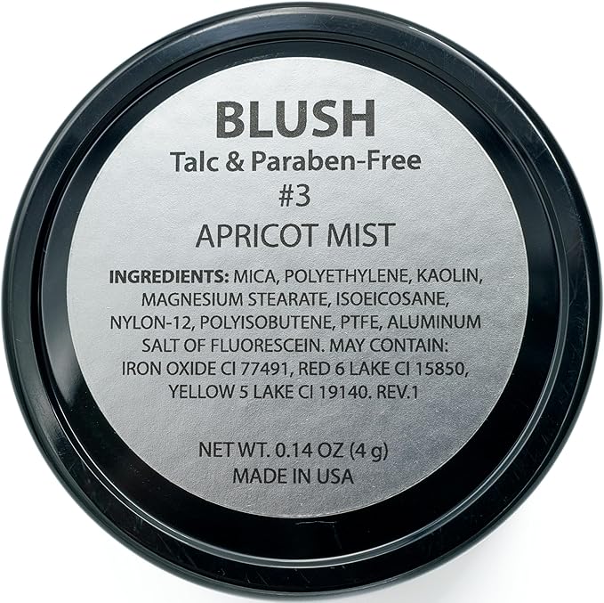 Apricot Mist Vegan Blush Pressed Cheek Color Powder, Talc & Paraben Free, No Animal Testing & Cruelty Free