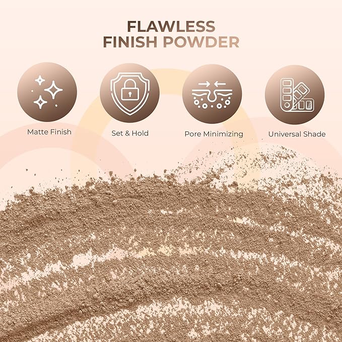 Foundation Powder Refill (EBONY) (1 Ounce Bag) By Sweet Face Minerals, Lightweight Mineral Loose Makeup Powder with SPF 20, Full Coverage Flawless Finish, Talc-free, Cruelty-Free, Refillable Pouch