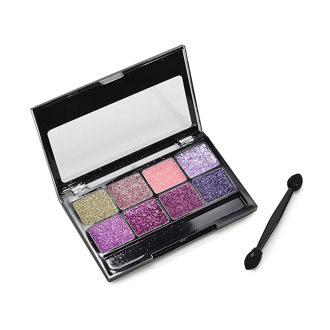BYS Glitter Gel Makeup Palette 8 shades - Fairy Dust, Suitable for all area of the face