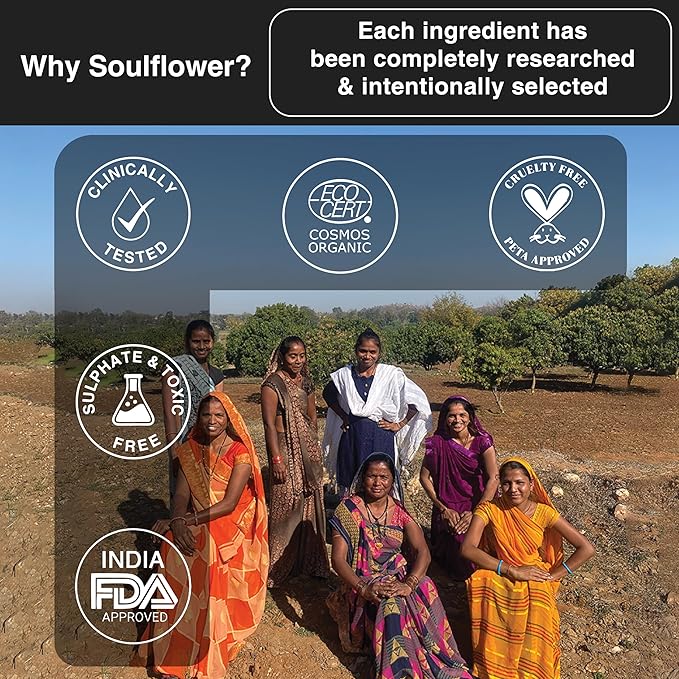 Soulflower Rosemary Redensyl Hair Growth Serum | 3% Redensyl, 4% Anagain, Melanogray, Caffeine, Biotin, Keratin, Tea Tree, Chia Seeds, Rice Water | Men, Women | 30 ml