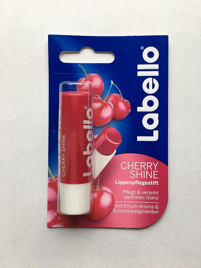Labello Pearly Shine, Labello Blackberry Shine, Labello Cherry Shine Lip Balm Bundle
