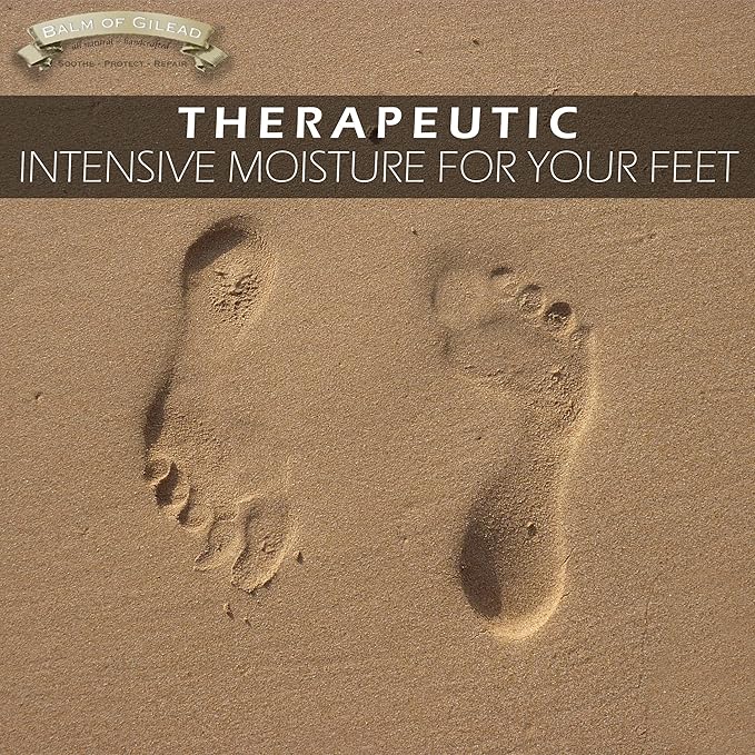 BALM OF GILEAD Foot Healing Cream – Frankincense & Sweet Myrrh Moisturizer for Sensitive Skin - Relieving Foot Therapy & Diabetic Skin Healing - Deeply Nourishing & Synergistic Cream