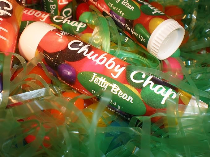 4-Pack Chubby Chap Jelly Bean- .5 oz Lip Balm…
