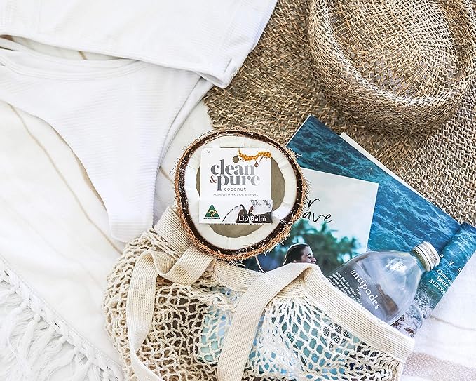 Lip Balm (Coconut) | Manuka Honey Conditioning Lip Care with 100% All Natural Beeswax and Vitamin E Oil | Flavored Lip Balm for Dry