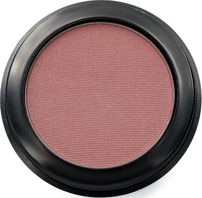 Bella Dark Red Rogue Pink Rouge Rosewood Blush Pressed Cheek Color Powder, Talc & Paraben Free, No Animal Testing & Cruelty Free
