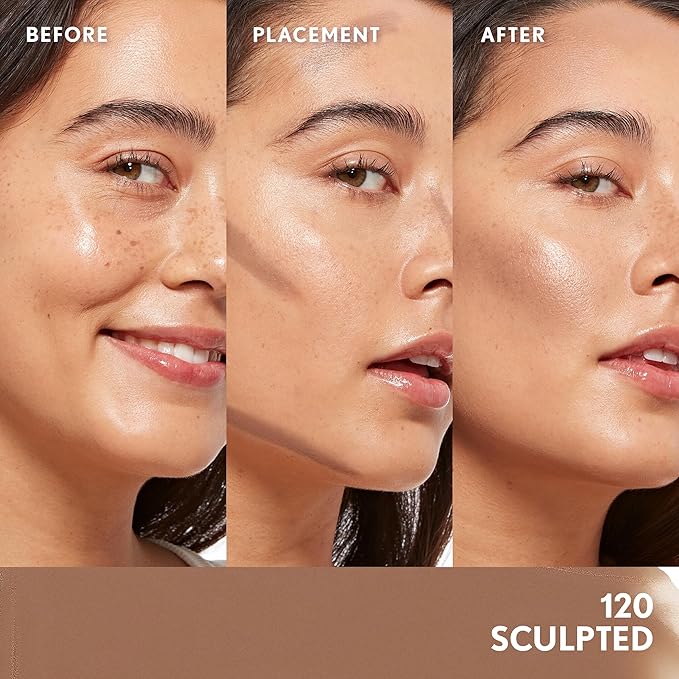 CoverGirl Trublend Skin Enhancer Contour Stick Balm, 120 Sculpted, Vegan Formula, Easy to Use, Glides on Effortlessly, Non-Greasy, Doesn't Crease, 0.21oz