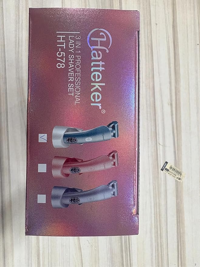 Hatteker Women's Electric Shaver Bikini Trimmer Hair Trimmer for Women Electric Razor for Legs Bikini Underarm Public Hairs Led Display IPX7 Waterproof Gift for Women (Blue)