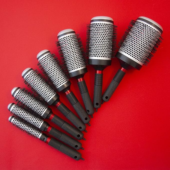 Cricket Technique Thermal Hair Brush #450 3.25” Curling, and Styling – Heat-Retaining Barrel with Anti-Static Tourmaline Bristles, Round Thermal Brush, Ideal for All Hair Types