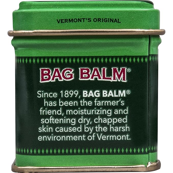 Bag Balm Vermont's Original Ointment, 1 Ounce Tin (Pack of 4), Moisturizing Ointment for Dry Skin that can Crack Split or Chafe on Hands Feet Elbows Knees Shoulders and More