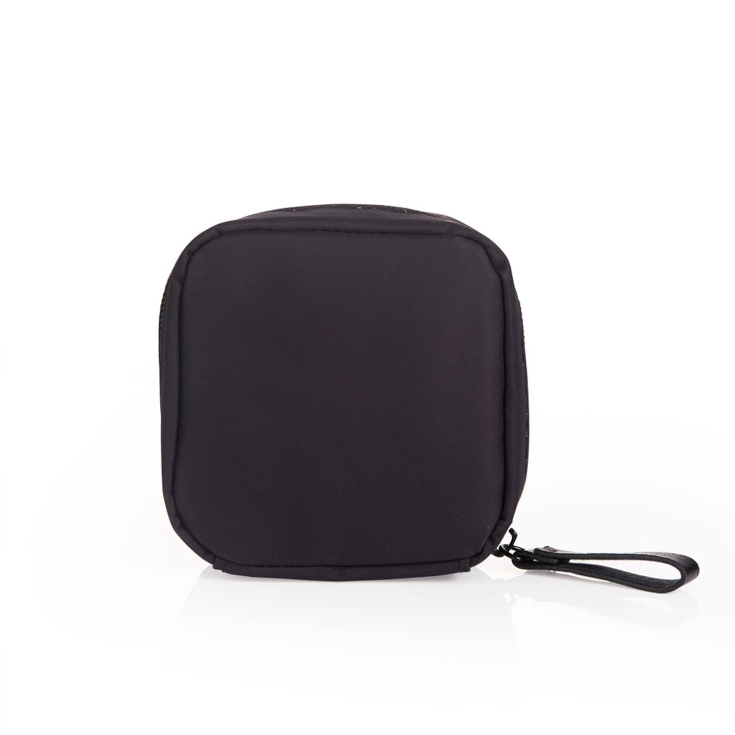 Half Moon Cosmetic Beauty Bag for Purse Travel Handy Makeup Pouch for Women Girls (Grey-Blue)