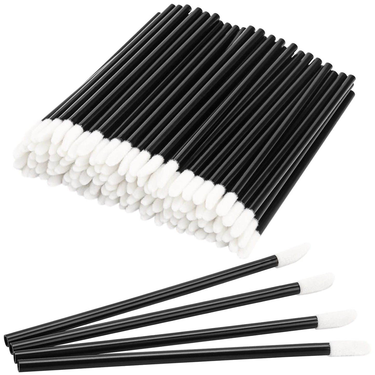 200Pcs Disposable Lip Applicators Lip Makeup Brushes Lip Gloss Applicators Lipstick Wands Beauty Tool Kits