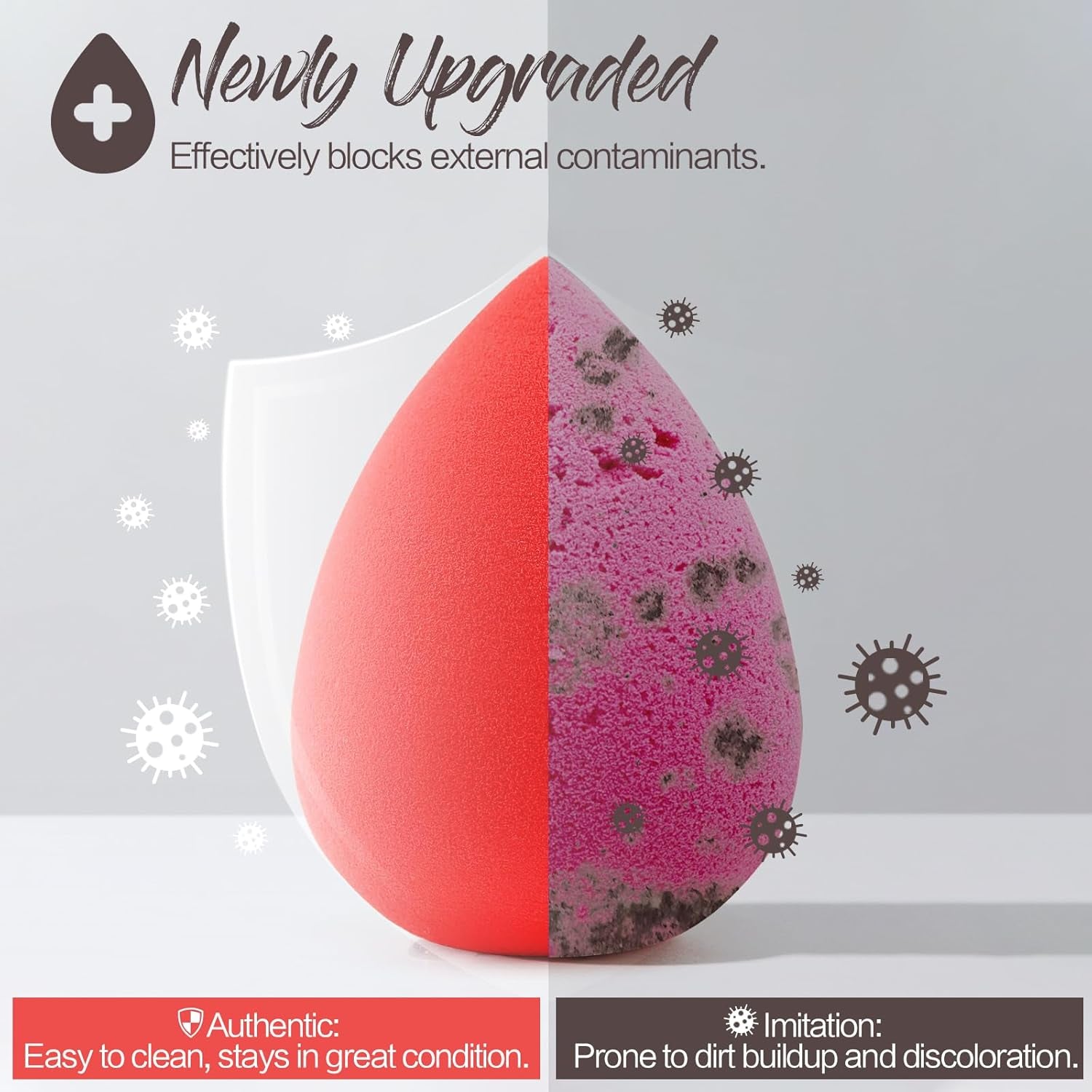 Makeup Sponge 5 Pcs Set, Latex-Free Boun Boun Beauty Sponge for Blending, Makeup Sponges for Foundation, Liquid, Cream and Powder. Blender for Enhanced Make up Application